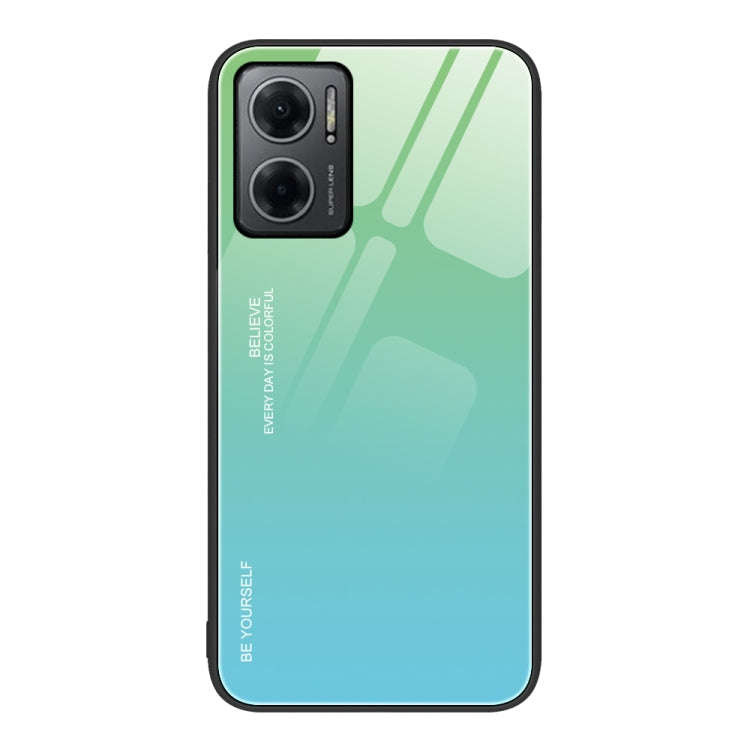 Gradient Color Glass Case, For Xiaomi Redmi Note 11E, For Xiaomi Redmi Note 11T Pro, For Xiaomi P...