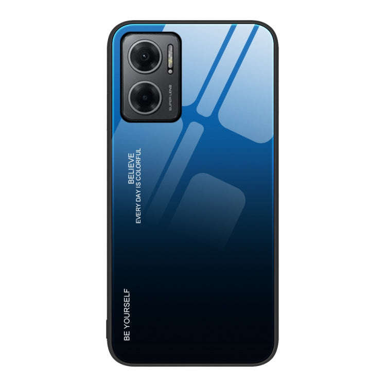 Gradient Color Glass Case, For Xiaomi Redmi Note 11E, For Xiaomi Redmi Note 11T Pro, For Xiaomi P...