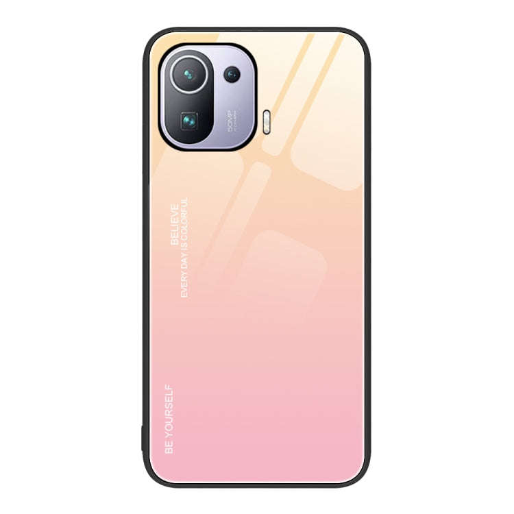 Gradient Color Glass Case, For Xiaomi Redmi Note 11E, For Xiaomi Redmi Note 11T Pro, For Xiaomi P...