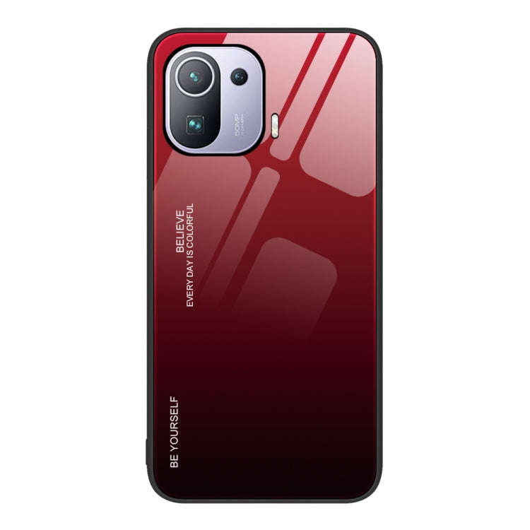 Gradient Color Glass Case, For Xiaomi Redmi Note 11E, For Xiaomi Redmi Note 11T Pro, For Xiaomi P...