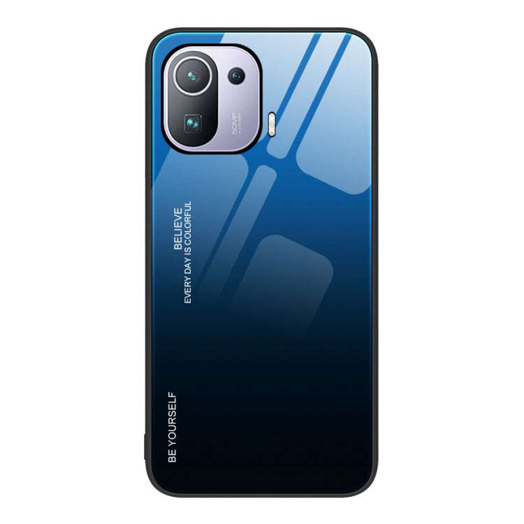 Gradient Color Glass Case, For Xiaomi Redmi Note 11E, For Xiaomi Redmi Note 11T Pro, For Xiaomi P...
