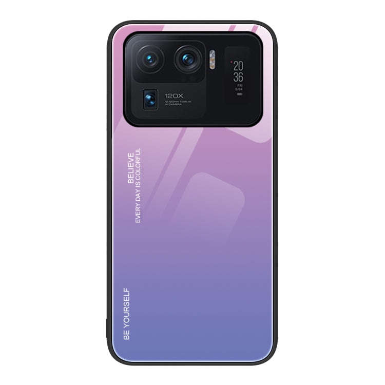 Gradient Color Glass Case, For Xiaomi Redmi Note 11E, For Xiaomi Redmi Note 11T Pro, For Xiaomi P...