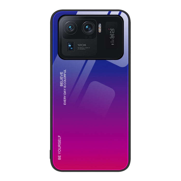 Gradient Color Glass Case, For Xiaomi Redmi Note 11E, For Xiaomi Redmi Note 11T Pro, For Xiaomi P...