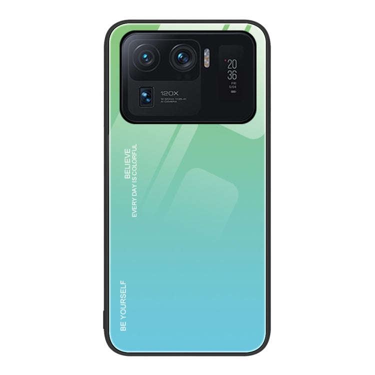 Gradient Color Glass Case, For Xiaomi Redmi Note 11E, For Xiaomi Redmi Note 11T Pro, For Xiaomi P...