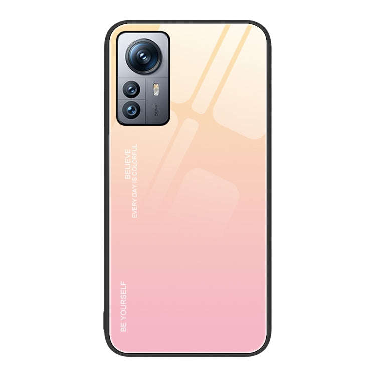 Gradient Color Glass Case, For Xiaomi Redmi Note 11E, For Xiaomi Redmi Note 11T Pro, For Xiaomi P...
