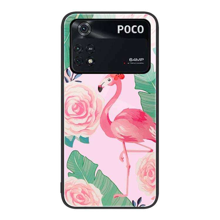 Colorful Painted Glass Phone Case, For Xiaomi Poco M4 Pro