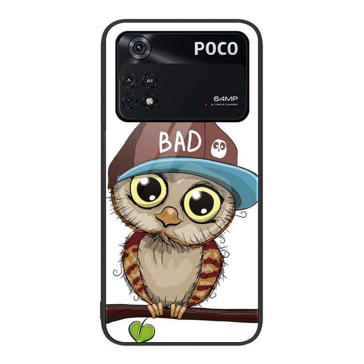 Colorful Painted Glass Phone Case, For Xiaomi Poco M4 Pro