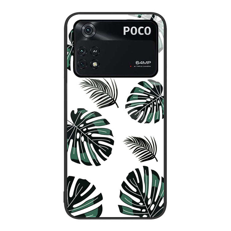 Colorful Painted Glass Phone Case, For Xiaomi Poco M4 Pro