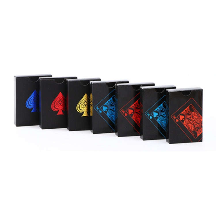 2 PCS Plastic Waterproof PVC Poker Cards, Blue+White, Red+White, Blue+Gold, Red+Blue
