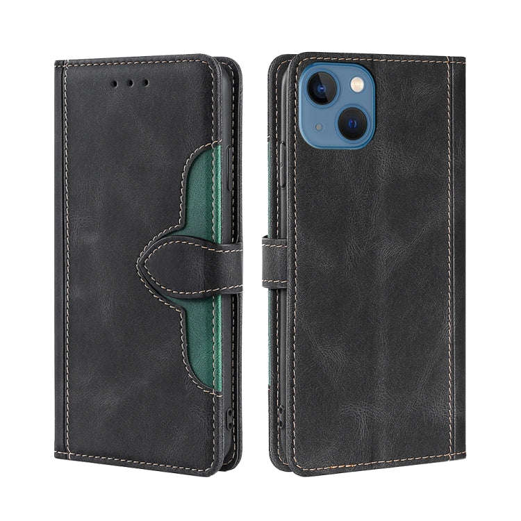 Skin Feel Magnetic Buckle Leather Phone Case, For iPhone 14, For iPhone 14 Plus, For iPhone 14 Pr...