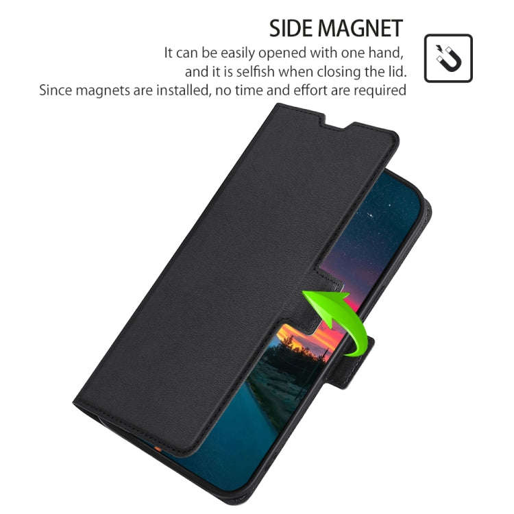 Ultra-thin Voltage Side Buckle Leather Phone Case, For iPhone 14, For iPhone 14 Plus, For iPhone ...