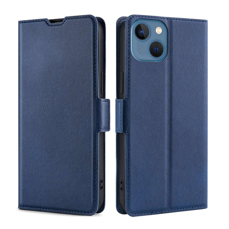 Ultra-thin Voltage Side Buckle Leather Phone Case, For iPhone 14, For iPhone 14 Plus, For iPhone ...