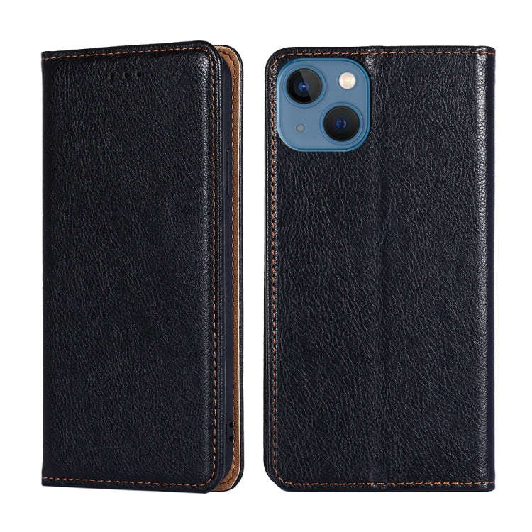 Gloss Oil Solid Color Magnetic Leather Phone Case, For iPhone 14, For iPhone 14 Plus, For iPhone ...