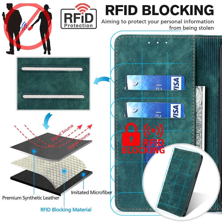 RFID Anti-theft Brush Magnetic Leather Phone Case, For iPhone 14, For iPhone 14 Plus, For iPhone ...
