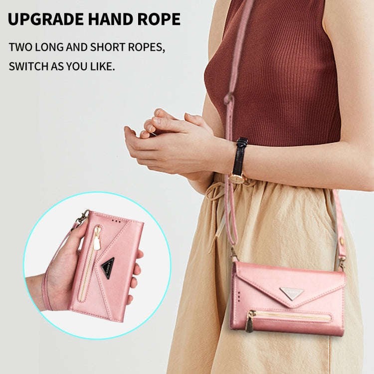 Skin Feel Zipper Horizontal Flip Leather Case, For iPhone 14, For iPhone 14 Max, For iPhone 14 Pr...