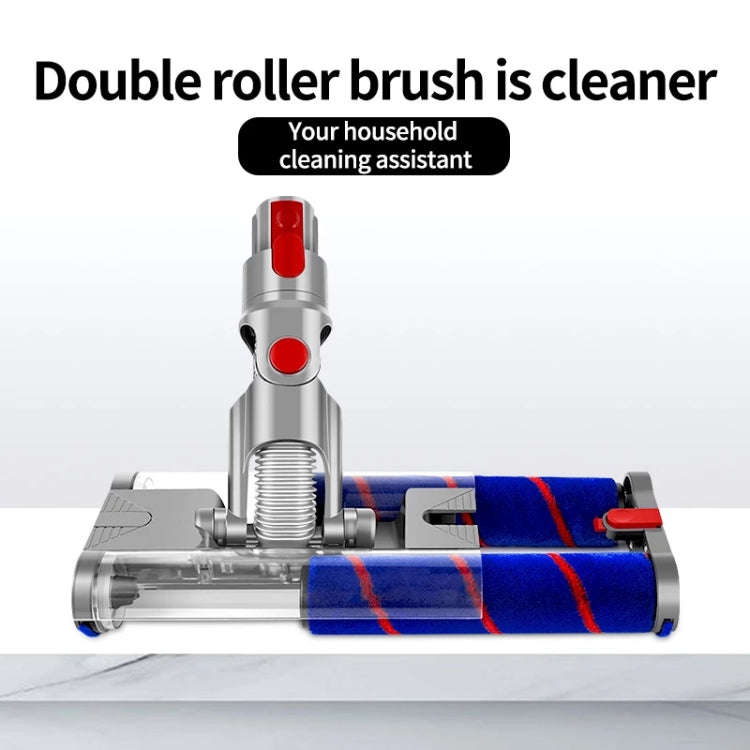Double Roller Brush Universal Electric Floor Brush, For Dyson V7 / V8 / V10 / V11 23cm