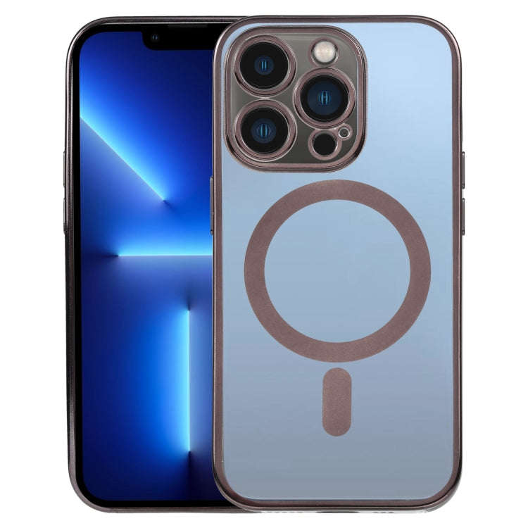 MagSafe Electroplating Straight TPU Phone Case, For iPhone 13 Pro, For iPhone 13 Pro Max, For iPh...