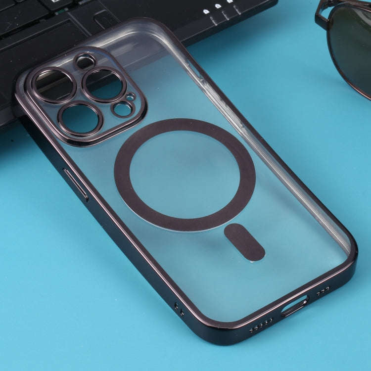 MagSafe Electroplating Straight TPU Phone Case, For iPhone 13 Pro, For iPhone 13 Pro Max, For iPh...