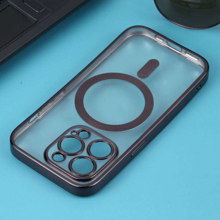 MagSafe Electroplating Straight TPU Phone Case, For iPhone 13 Pro, For iPhone 13 Pro Max, For iPh...