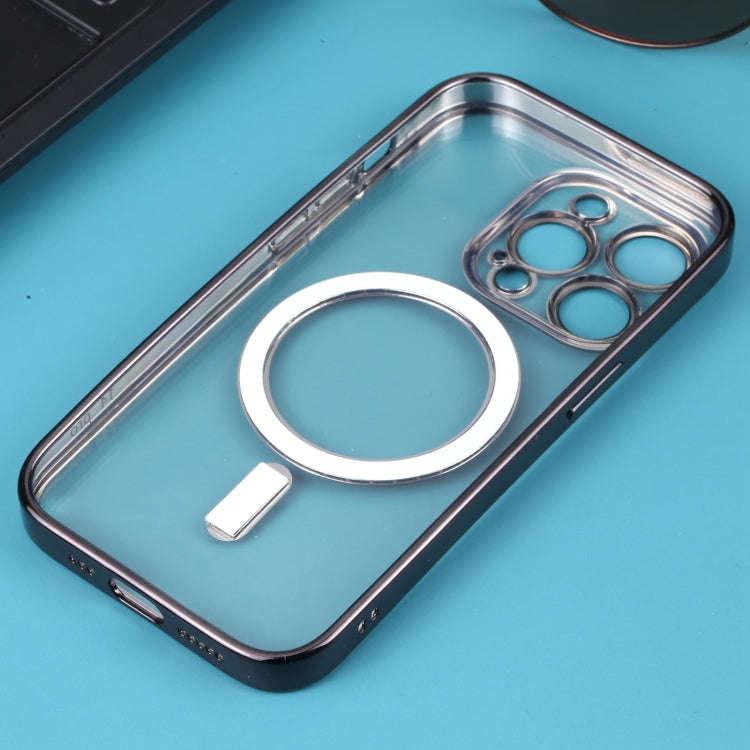 MagSafe Electroplating Straight TPU Phone Case, For iPhone 13 Pro, For iPhone 13 Pro Max, For iPh...