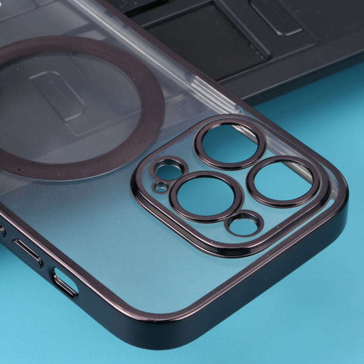 MagSafe Electroplating Straight TPU Phone Case, For iPhone 13 Pro, For iPhone 13 Pro Max, For iPh...