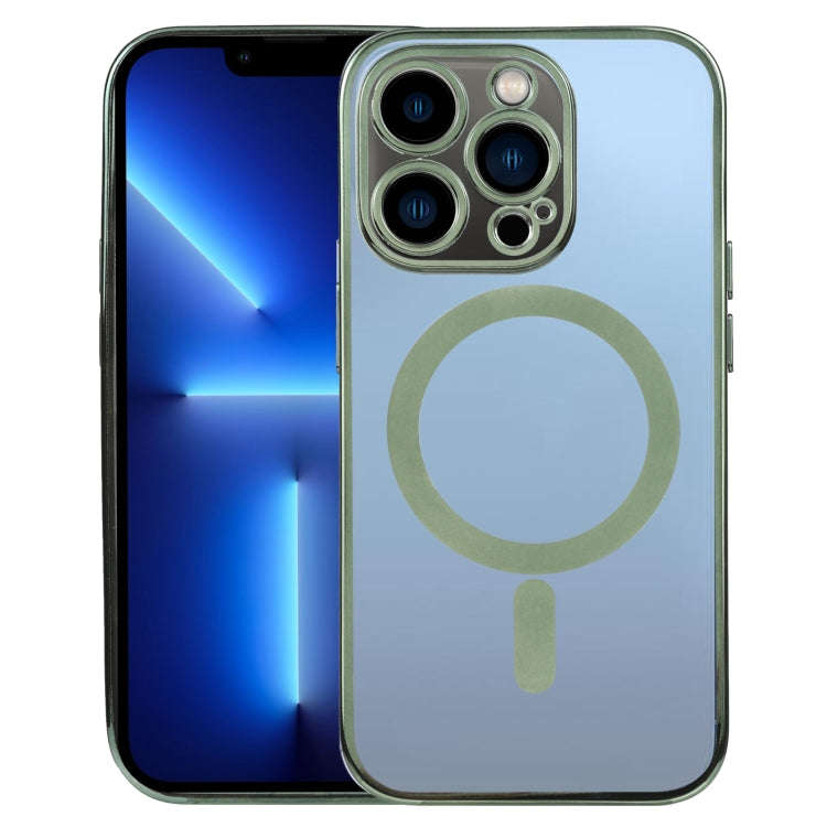 MagSafe Electroplating Straight TPU Phone Case, For iPhone 13 Pro, For iPhone 13 Pro Max, For iPh...