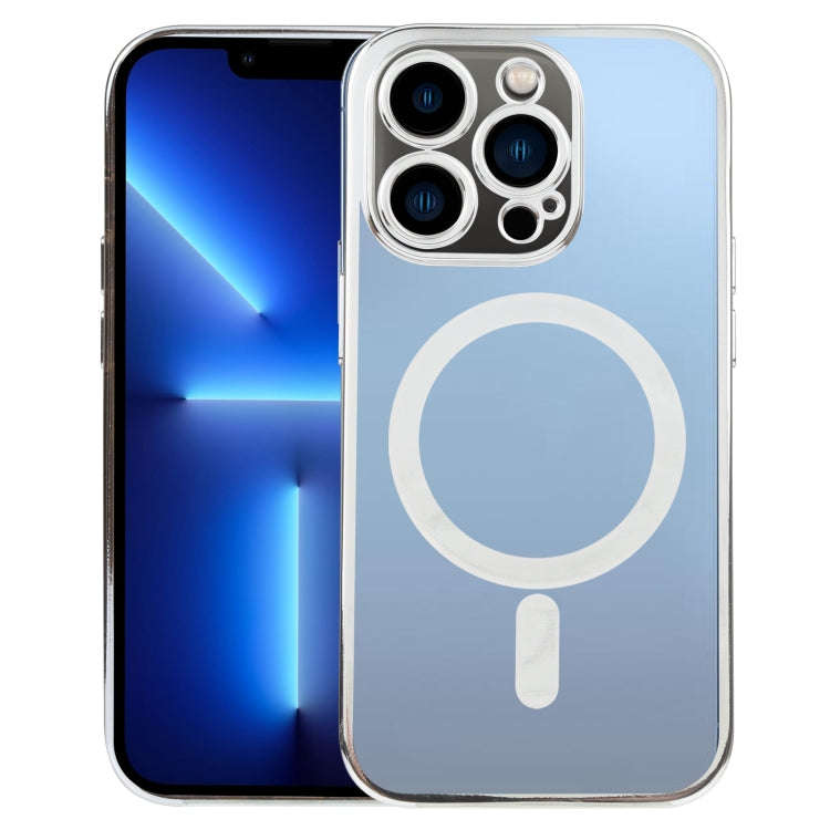 MagSafe Electroplating Straight TPU Phone Case, For iPhone 13 Pro, For iPhone 13 Pro Max, For iPh...