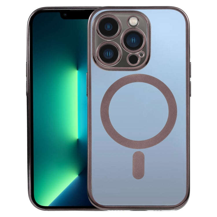 MagSafe Electroplating Straight TPU Phone Case, For iPhone 13 Pro, For iPhone 13 Pro Max, For iPh...
