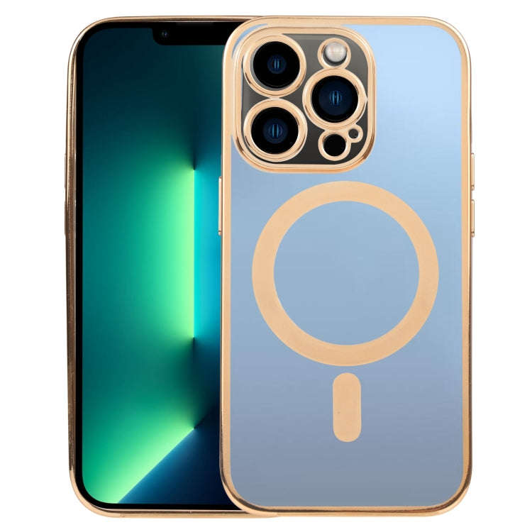 MagSafe Electroplating Straight TPU Phone Case, For iPhone 13 Pro, For iPhone 13 Pro Max, For iPh...