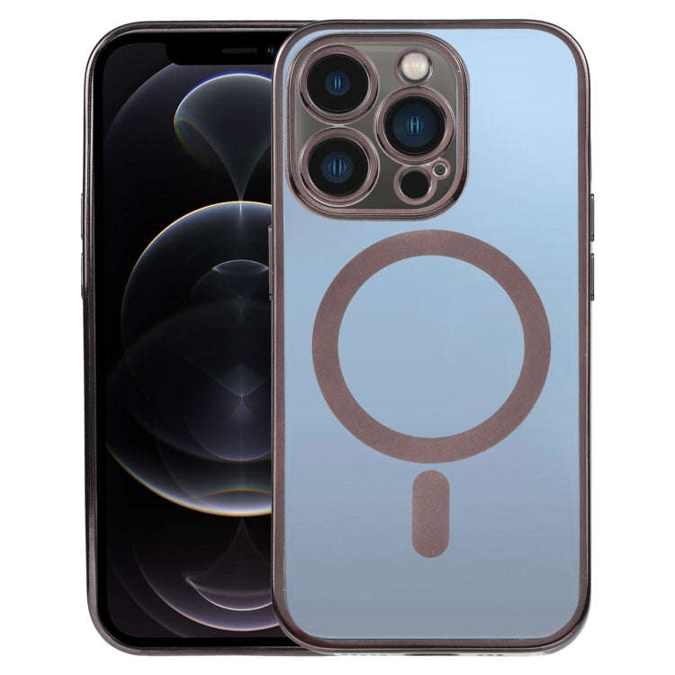 MagSafe Electroplating Straight TPU Phone Case, For iPhone 13 Pro, For iPhone 13 Pro Max, For iPh...