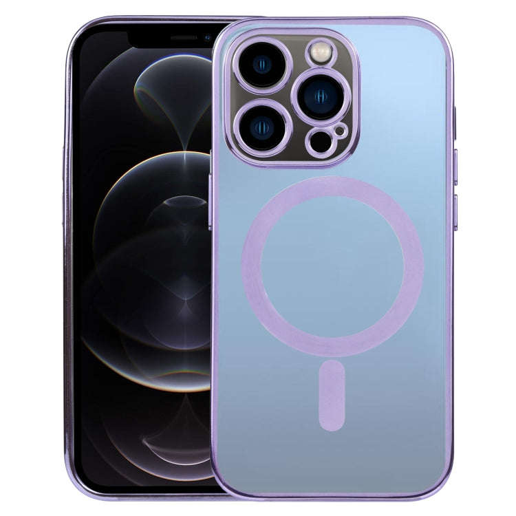 MagSafe Electroplating Straight TPU Phone Case, For iPhone 13 Pro, For iPhone 13 Pro Max, For iPh...