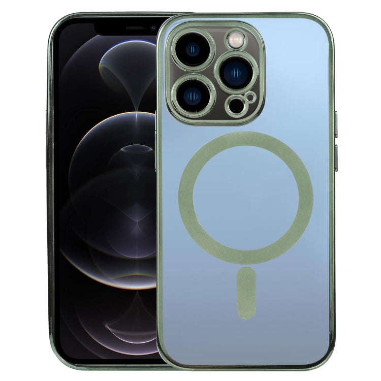 MagSafe Electroplating Straight TPU Phone Case, For iPhone 13 Pro, For iPhone 13 Pro Max, For iPh...