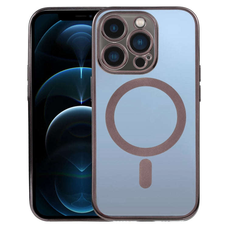 MagSafe Electroplating Straight TPU Phone Case, For iPhone 13 Pro, For iPhone 13 Pro Max, For iPh...