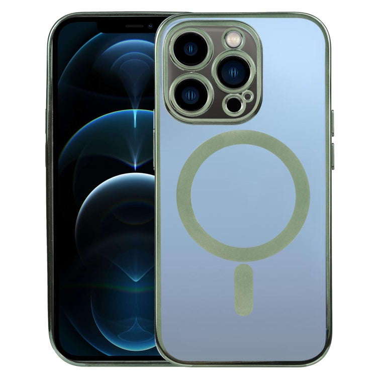 MagSafe Electroplating Straight TPU Phone Case, For iPhone 13 Pro, For iPhone 13 Pro Max, For iPh...