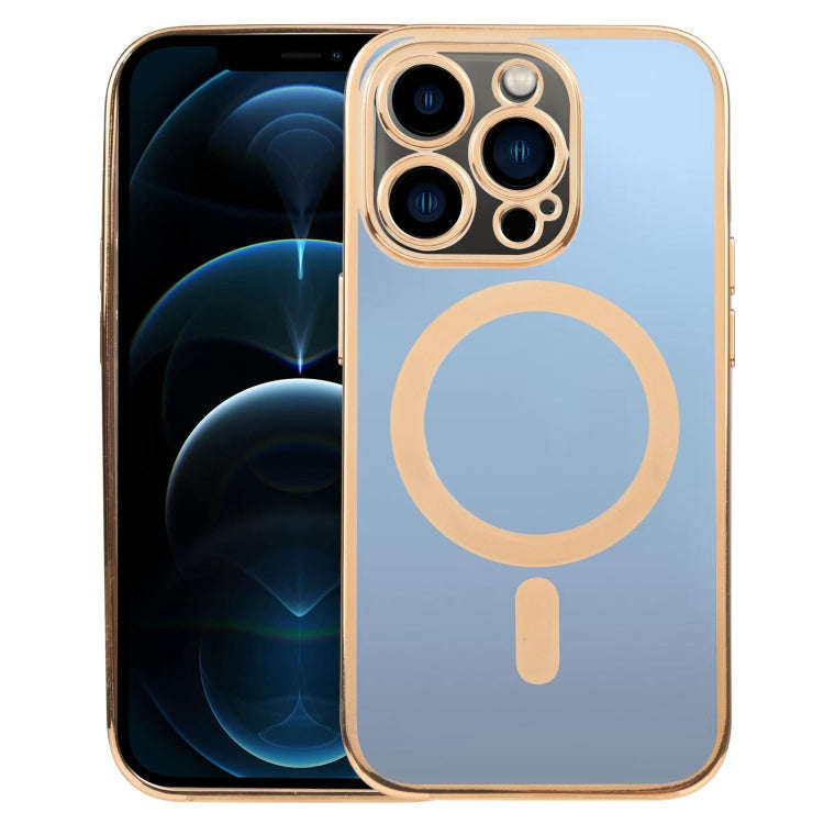 MagSafe Electroplating Straight TPU Phone Case, For iPhone 13 Pro, For iPhone 13 Pro Max, For iPh...