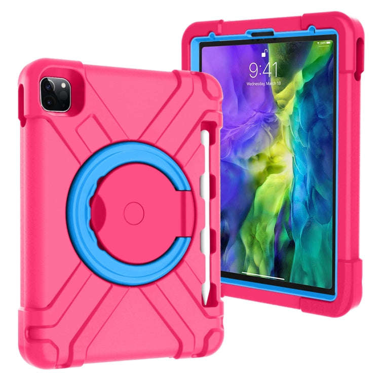 PC + Silicone Shockproof Combination Case with 360 Degree Rotating Holder & Handle, For iPad Pro ...