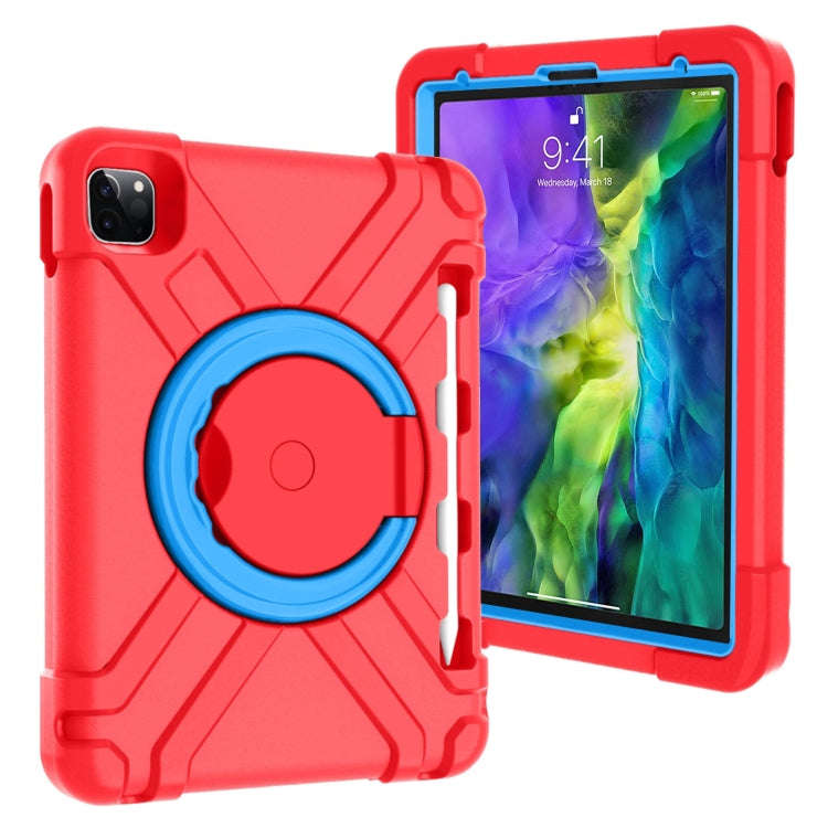 PC + Silicone Shockproof Combination Case with 360 Degree Rotating Holder & Handle, For iPad Pro ...