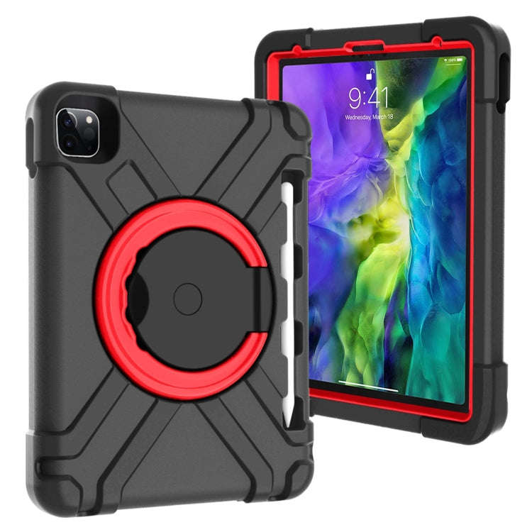 PC + Silicone Shockproof Combination Case with 360 Degree Rotating Holder & Handle, For iPad Pro ...