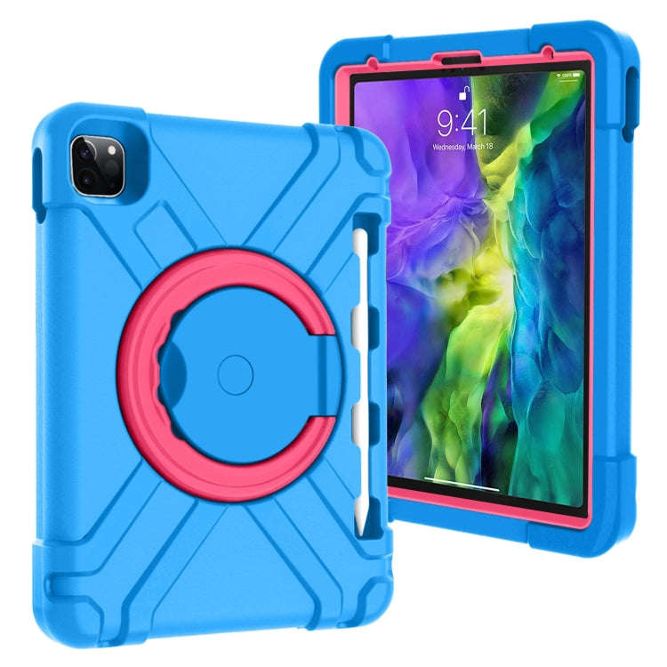 PC + Silicone Shockproof Combination Case with 360 Degree Rotating Holder & Handle, For iPad Pro ...