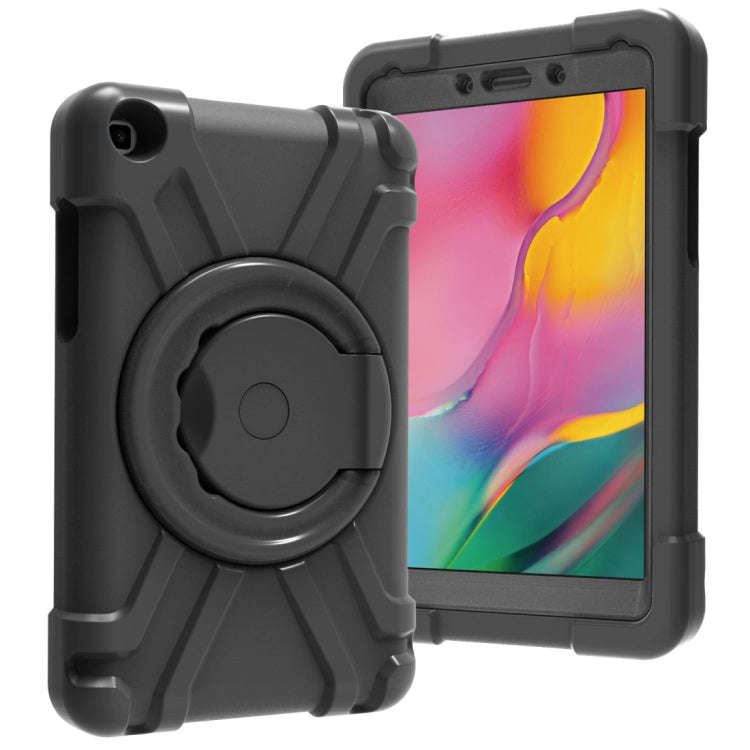 PC + Silicone Shockproof Combination Case with 360 Degree Rotating Holder & Handle, For iPad Pro ...