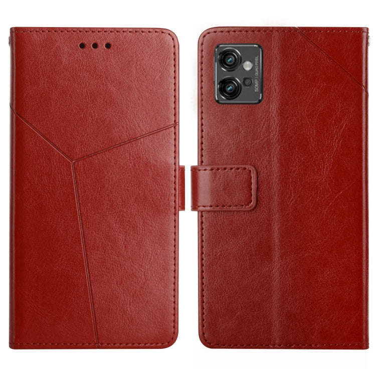 HT01 Y-shaped Pattern Flip Leather Phone Case, For Motorola Moto G32, For Nothing Phone 1, For OP...