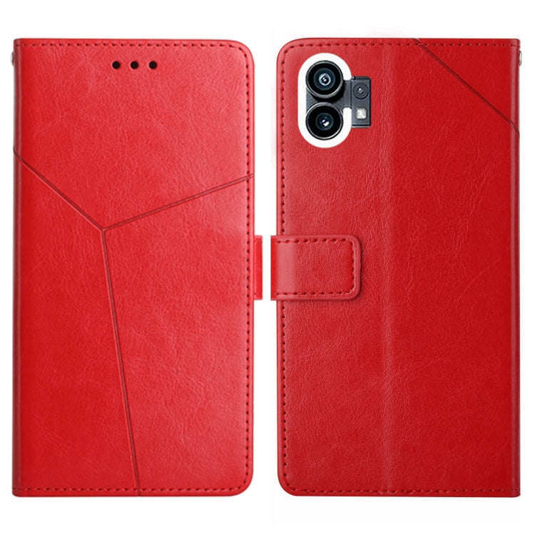HT01 Y-shaped Pattern Flip Leather Phone Case, For Motorola Moto G32, For Nothing Phone 1, For OP...