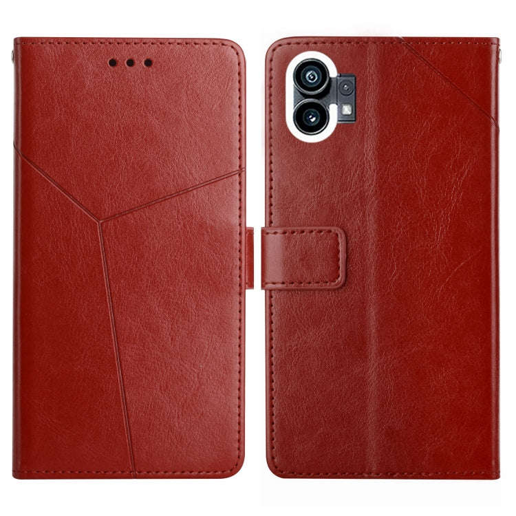 HT01 Y-shaped Pattern Flip Leather Phone Case, For Motorola Moto G32, For Nothing Phone 1, For OP...