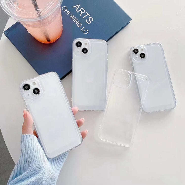 Space Fine Hole Transparent TPU Shockproof Protective Case, For iPhone 14