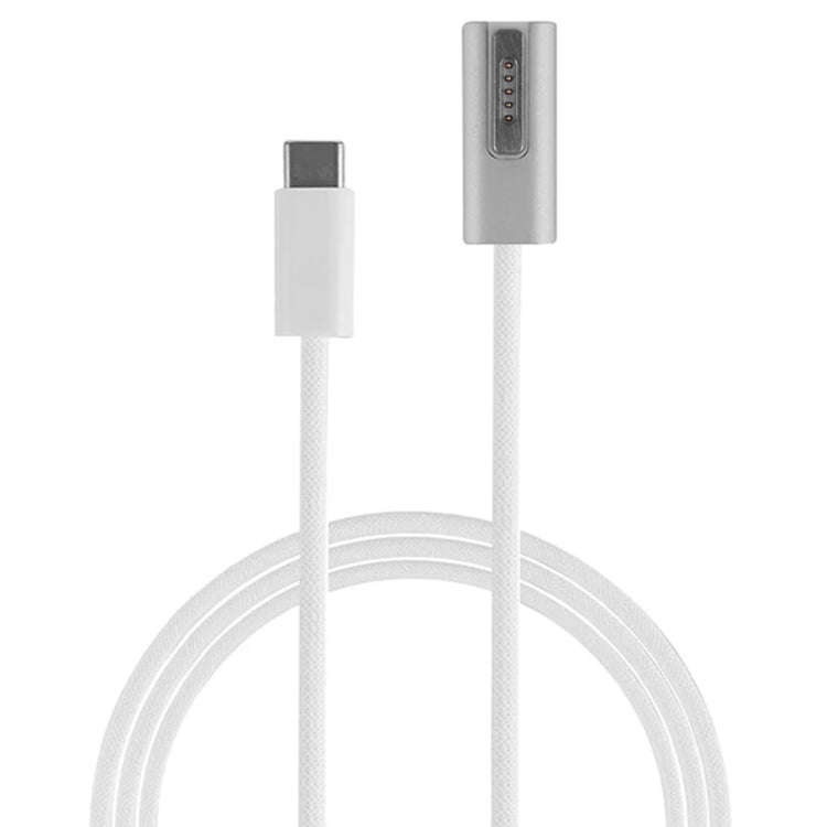 100W 5 Pin MagSafe 1 (L-shaped) to USB-C / Type-C PD Charging Cable, Cable Length: 1.8m, MagSafe ...