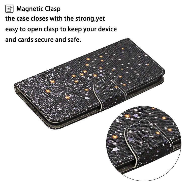 3D Colored Drawing Flip Leather Phone Case, For iPhone 14 Pro, For iPhone 14 Pro Max