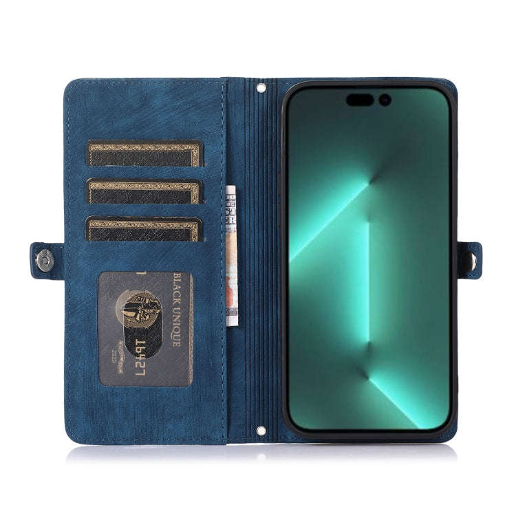 Zipper Card Slot Buckle Wallet Leather Phone Case, For iPhone 14 Pro Max, For iPhone 14 Pro, For ...