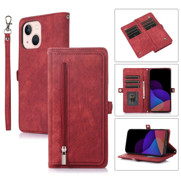 Zipper Card Slot Buckle Wallet Leather Phone Case, For iPhone 14 Pro Max, For iPhone 14 Pro, For ...