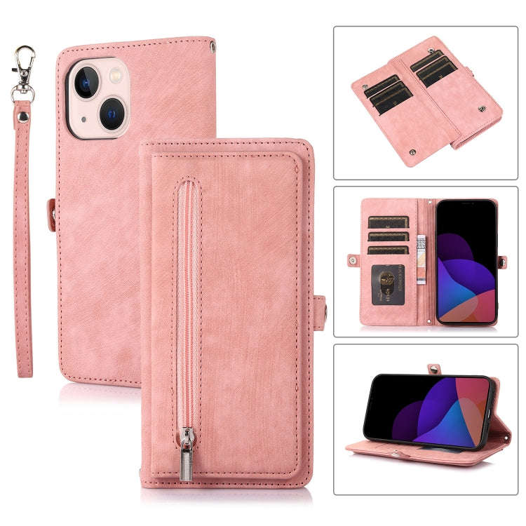 Zipper Card Slot Buckle Wallet Leather Phone Case, For iPhone 14 Pro Max, For iPhone 14 Pro, For ...