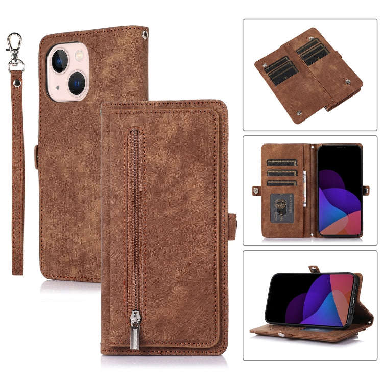 Zipper Card Slot Buckle Wallet Leather Phone Case, For iPhone 14 Pro Max, For iPhone 14 Pro, For ...